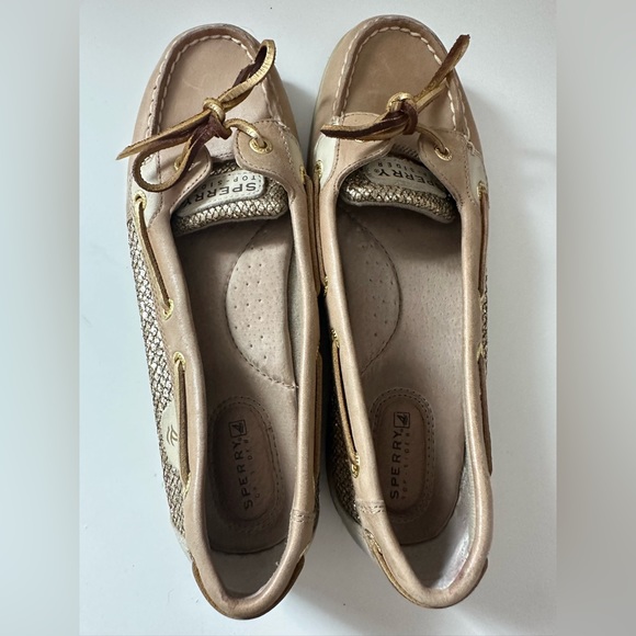 Sperry EUC Topsider Shoes with Gold - size 8.5 - Picture 2 of 5